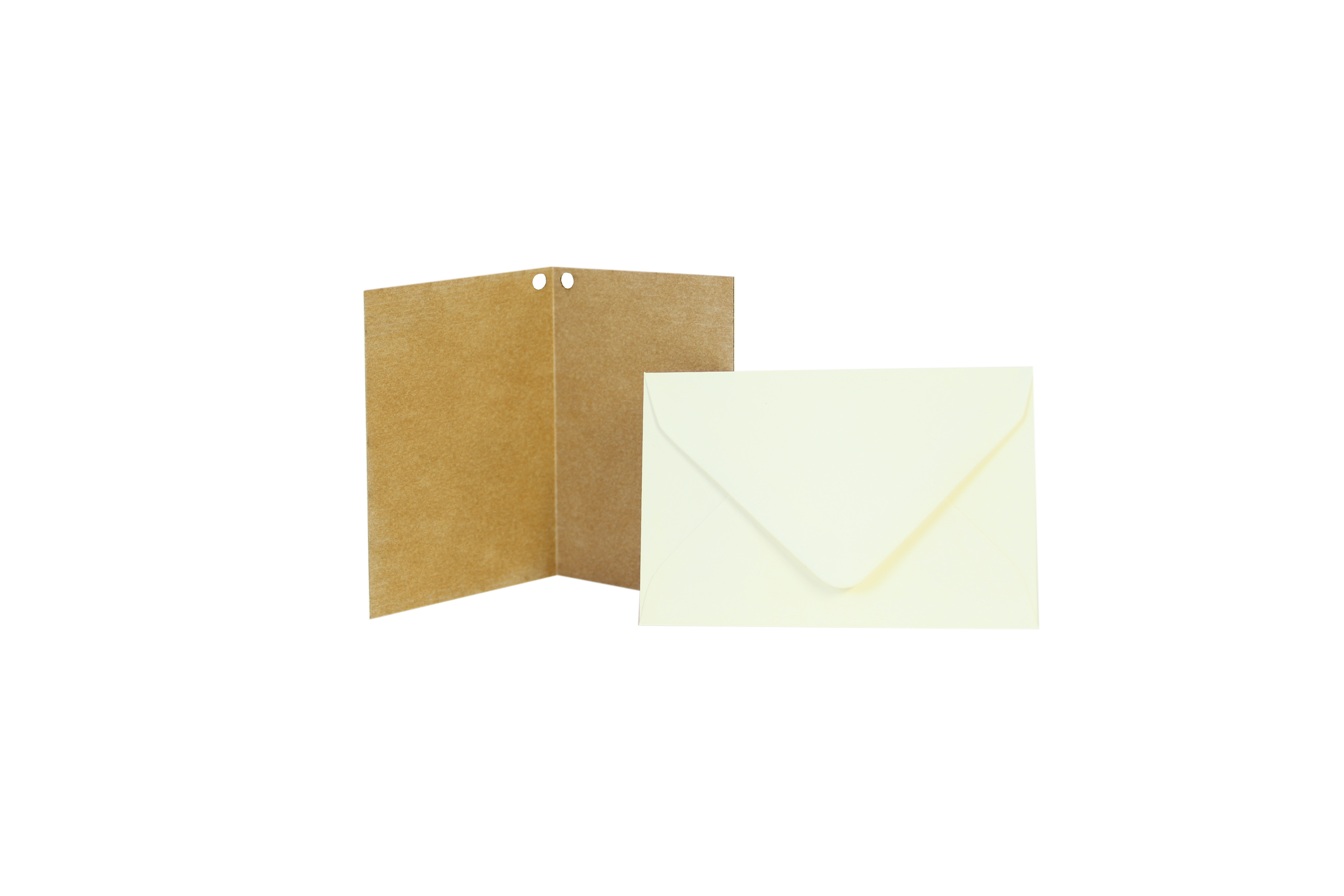 Holzgrusskarten - Geschenkanhänger mit Kuvert
